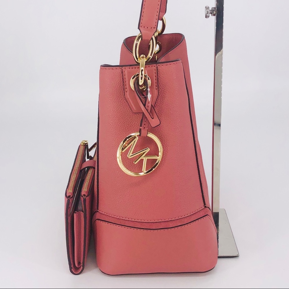 3PCS Michael Kors Nicole Bucket Bag Wallet Charms - Picture 3 of 8